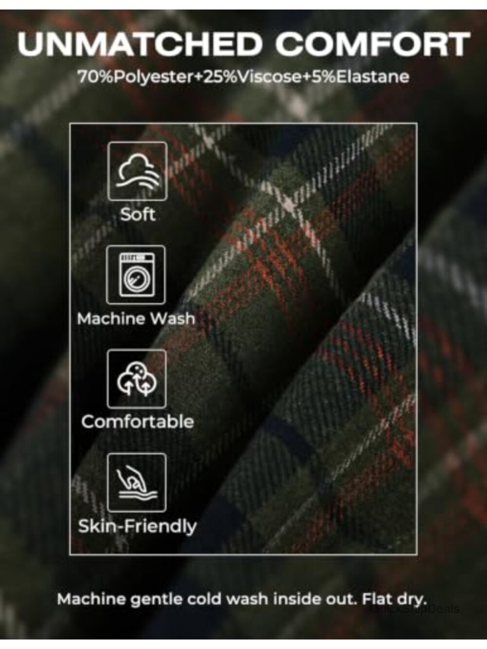 High Waist Plaid Mini Skort with Pockets Pencil Skirt - Picture 4 of 6